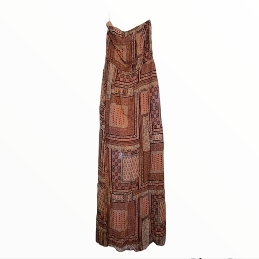 Vila Clothing floor length strapless dress